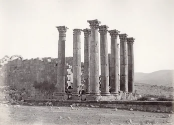 Artemis-templet fra det sydøstlige, Jerash, 1867
