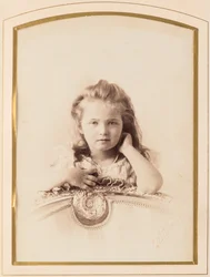 Tatiana Nikolaievna de Russie (1897-1918) - Storhertuginde Tatyana af Rusland, af Levitsky, Sergei Lvovich (1819-1898). Albumin foto