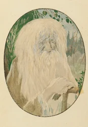 Leshy. Illustration til digtet Ruslan og Lyudmila af A. Pushkin, 1921-1926.