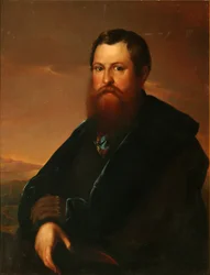 Portræt af købmanden Pyotr Semyonovich Sapozhnikov
