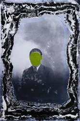 ung herre, der poserer alene, 2019 (blandede medier)