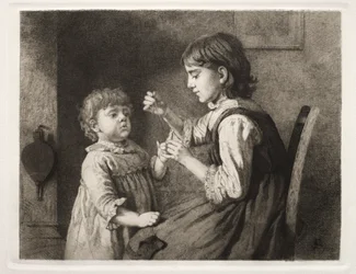 Det første håndarbejde, 1884.