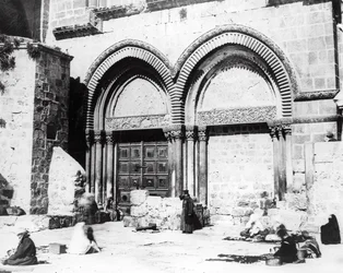 Indgang til Den Hellige Gravs Kirke, 1865