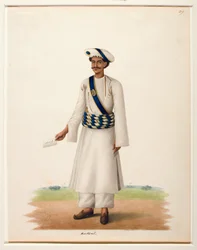 Harkarah med et bogstav, ca. 1846 (ugennemsigtigt wc på papir)