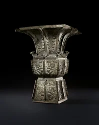 Rituel vinbeholder, Fangzun (bronze)