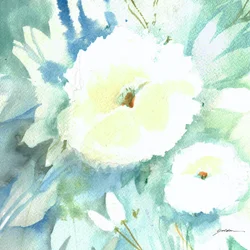 Bløde, hvide blomster