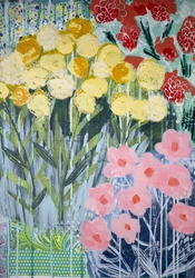 Livlige haveblomster