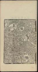 Haedong Chegukki tidligste trykte kort over Japan, venstre del, 1471.