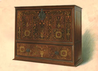 Skab indlagt med intarsia, 1904