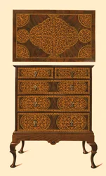 Kommode indlagt med intarsia, 1905