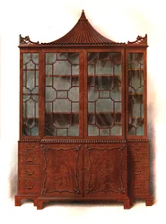 Mahogni porcelænsskab, 1906