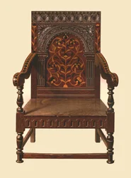 Eg indlagt stol, 1904