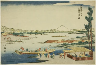 Kawasaki af Rokugo River C ved Kawasaki ad (tokaido)"