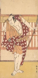 Skuespilleren Nakamura Nakazo som Kyokaku, ca. 1777.