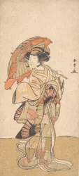 Den første Nakamura Tomijuro som kvindedanser, dateret oktober eller november 1778.