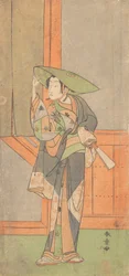 Den første Nakamura Tomijuro i rollen som Izaemon, 2. måned, 1771.