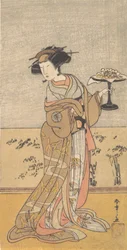 Den første Nakamura Tomijuro i rollen som Shigenoi, 10. måned, 1777.