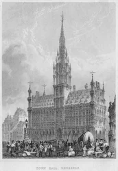 Rådhus, Bruxelles, 1850