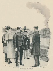 Et hus i brand, 1892