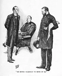 Han bukkede højtideligt for os begge, 1892