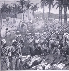 Storming Firket, illustration fra Cassells History of England, 1900-tallet
