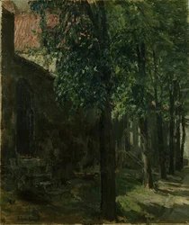 Gade i Lubeck, Tyskland (olie på lærred)