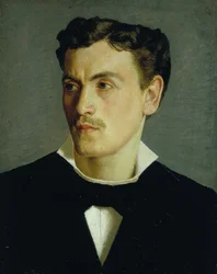 Portræt af en ung mand, ca. 1855 (olie på lærred)