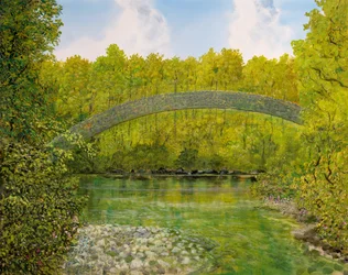Silta lammen yli