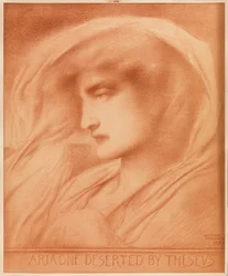 Ariadne øde af Theseus (fotografisk gengivelse i sepia)