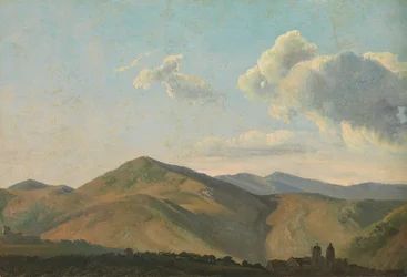 Bjerglandskab ved Vicovaro, ca. 1786-97.