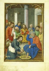 Kristus vasker Peters fødder, 1520