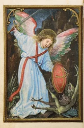 Folio fra en miniaturebog med timer, brug af Rom, Brugge, 1530-35