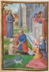 Folio fra en miniaturebog med timer, brug af Rom, Brugge, 1530-35