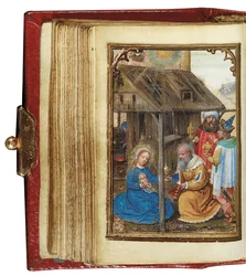 Folio fra en miniaturebog med timer, brug af Rom, Brugge, 1530-35