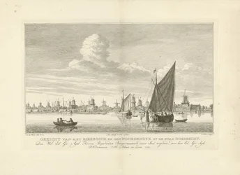 Udsigt over Biesbosch og Noordendijk nær Dordrecht Udsigt over Biesbosch og den Noordendyk ved byen Dordrecht (titel på objekt)