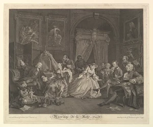 Ægteskab A-la-Mode, Tavle IV, 1. april 1745.