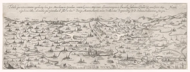 Kort over hertugdømmet Gulik, 1614