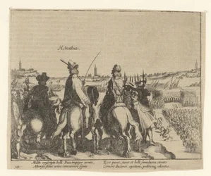 Matthias og prinsen af Oranien inspicerer den nederlandske hær, 1578
