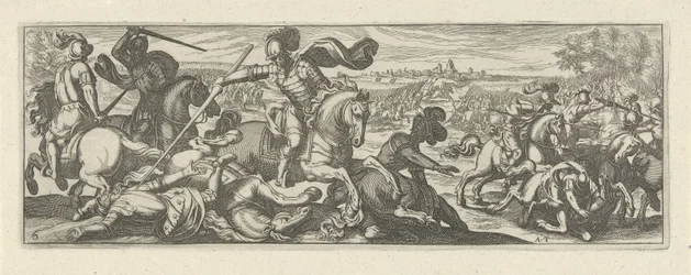 Veldslag Cavalry (serietitel) Faecvnda hvad er den elskede af Phaebus og den taknemmelige Florentia til mænd af ivrig geni, nok er vist af pvgnas, enthea ved kraften af ​​de bryster, som Mercury udskårne den garvede klient (serietitel)