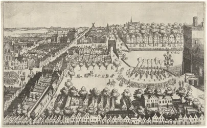 Fyrværkeri i Haag efter indgåelsen af våbenhvilen, 1609