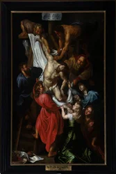 Sognekirke (Sankt Peter Sognekirke). maleri. Korsets nedstigning. Simon DePaepe (?).