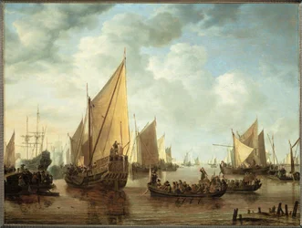 Flådebesøg af Frederic Hendricks II af Oranien, fjerde søn af William I af Oranien, guvernør i Holland