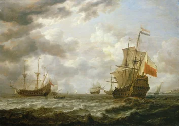 Brederode ud for Hellevoetsluis, midten af det 17. århundrede (maleri)