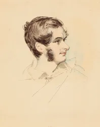 Portræt af forfatteren Prosper Mérimée 1803-1870, ca. 1850.