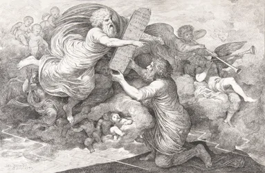 Moses er de jødiske lovborde, 1773.