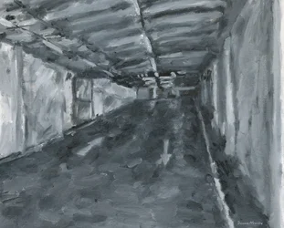 Parkeringshus interiør nr. 11, 2023 (olie på lærred)