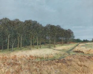 Woodland, Richmond Park, 2019 (olie på lærred)