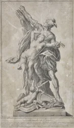 Perseus leverer Andromede (tegning)