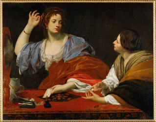 Martha irettesætter sin forfængelige søster Magdalen, ca. 1621 (maleri på lærred)