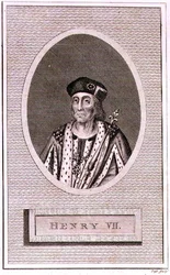 Henry VII (1472-1509) indgraveret af kunstneren, fra en 